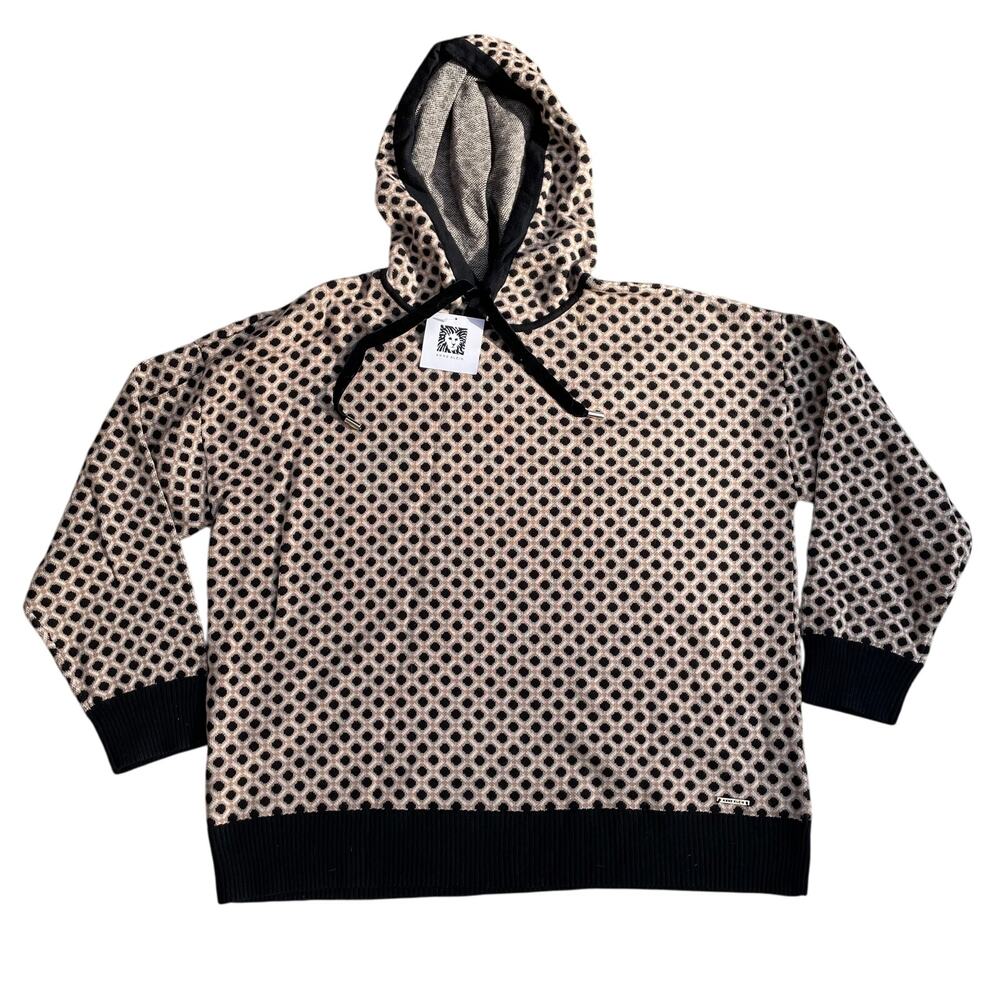 NEW Anne Klein Patterned Light Summer Sweater Hoodie With Tags Womens XL